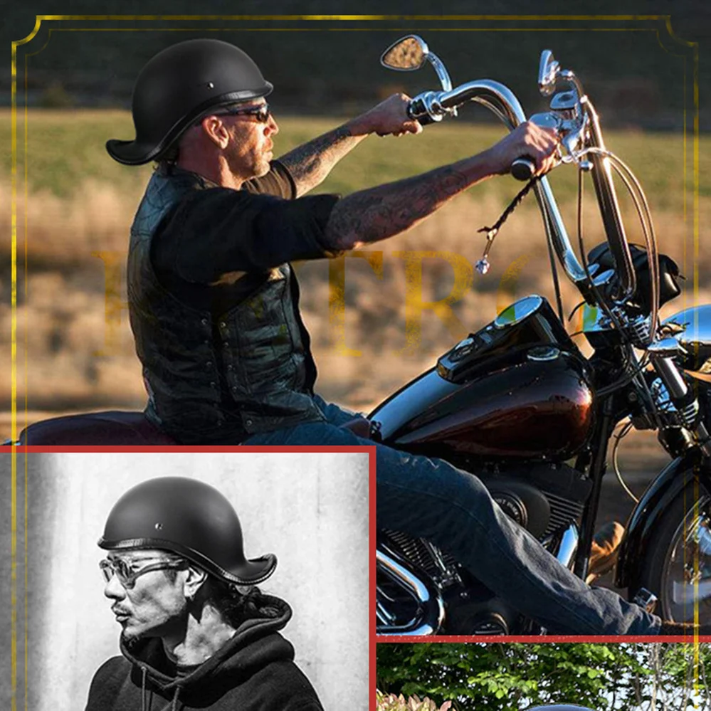 Мотоциклетный шлем GXT Модный полулицевой в стиле ретро для езды на велосипеде