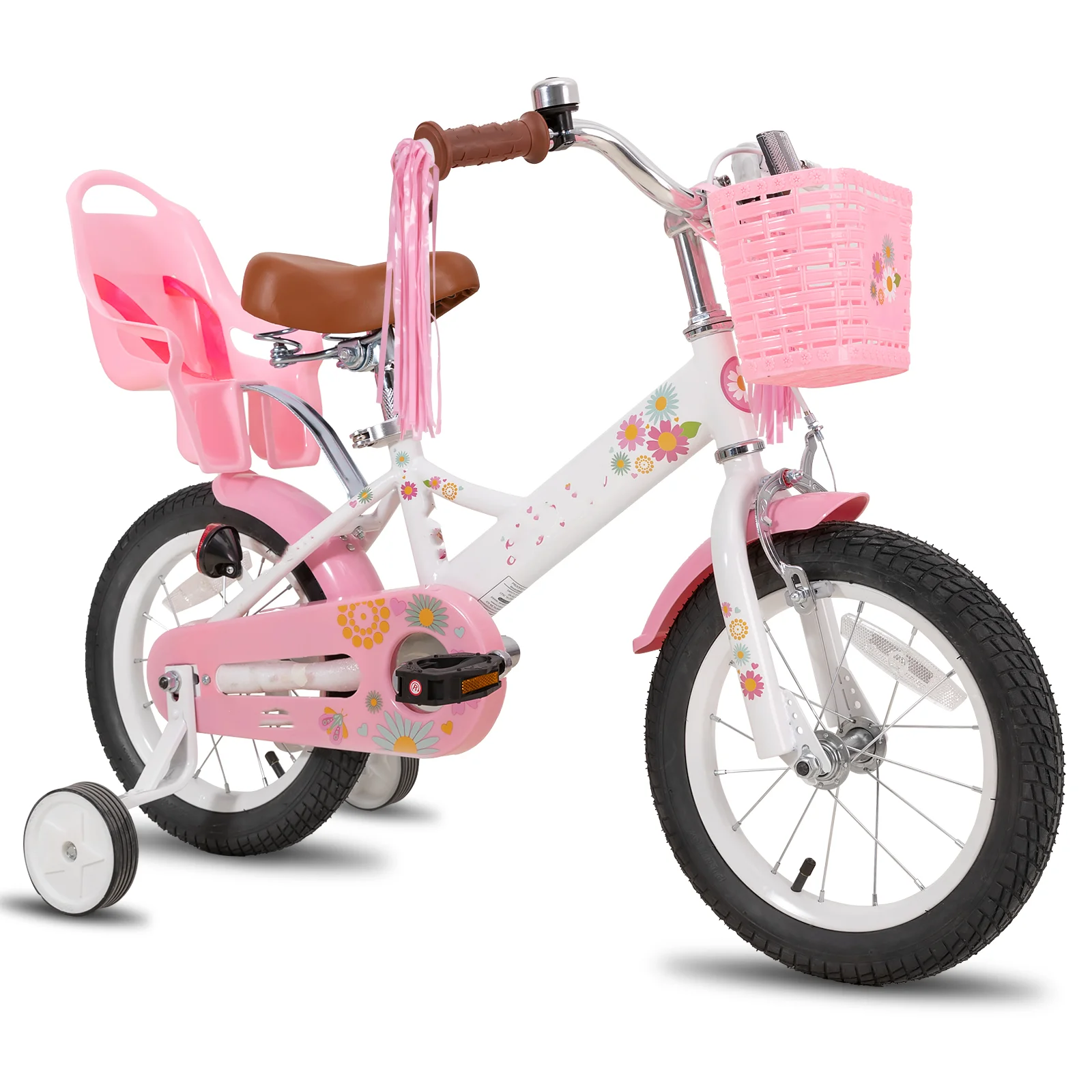 14 Inch Kids Bike for 3 4 5 Years Girls with Handbrake Child