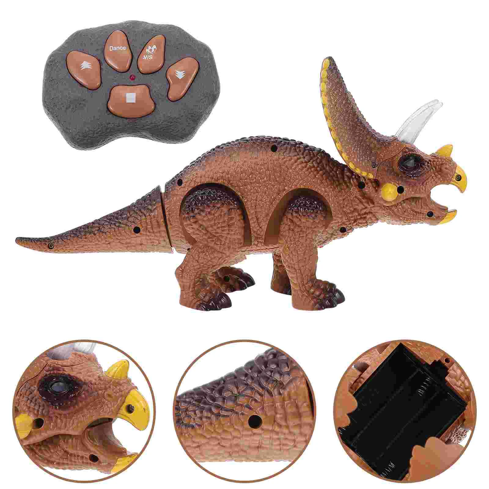 

1 Set of Electric Dinosaurs Plaything Luminous Triceratops Children Gift