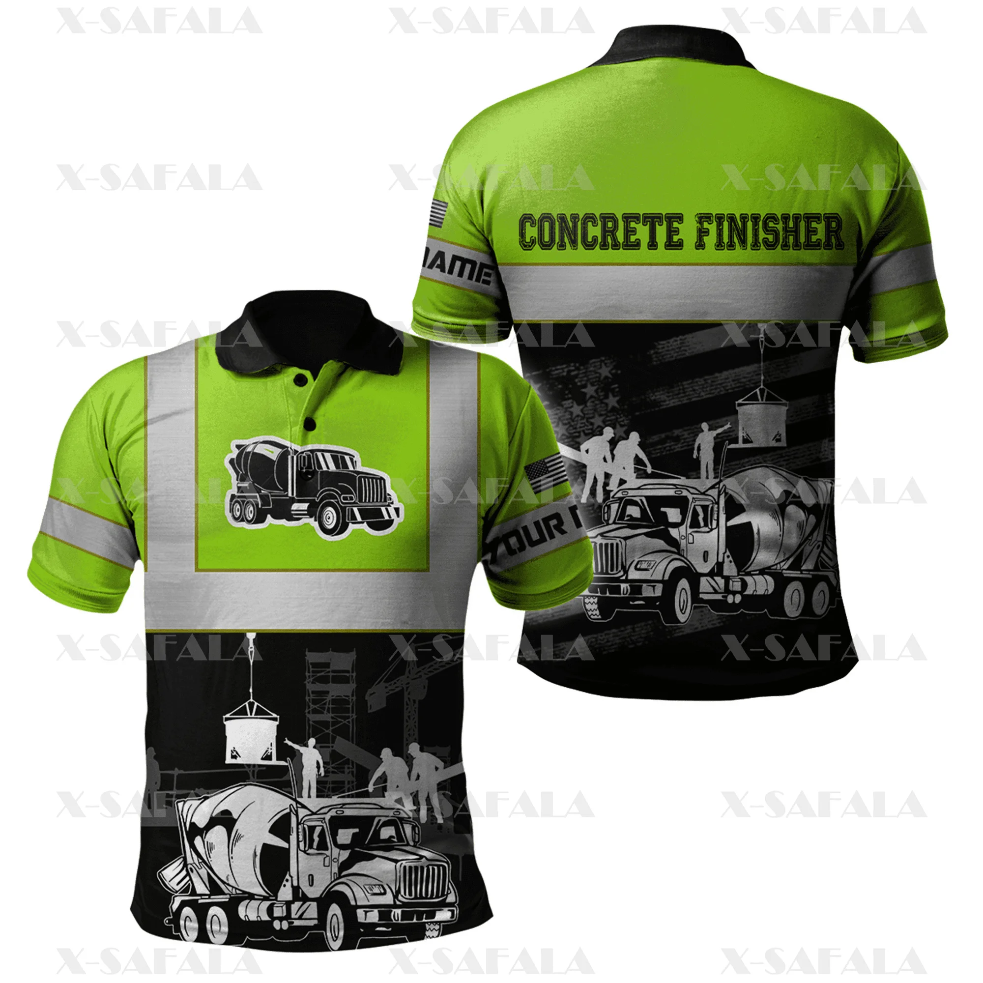 Бетономешалка отделка Рабочая форма крутой 3D принт для мужчин женщин тонкая