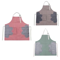 hand wipe apron waterproof and oil proof cooking overalls kitchen fashion household apron