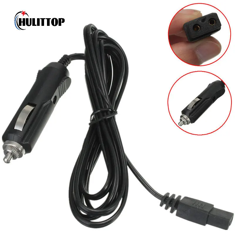 2 Pin Lead Cable Plug Wire Car Refrigerator Power Cord Dc 12v
