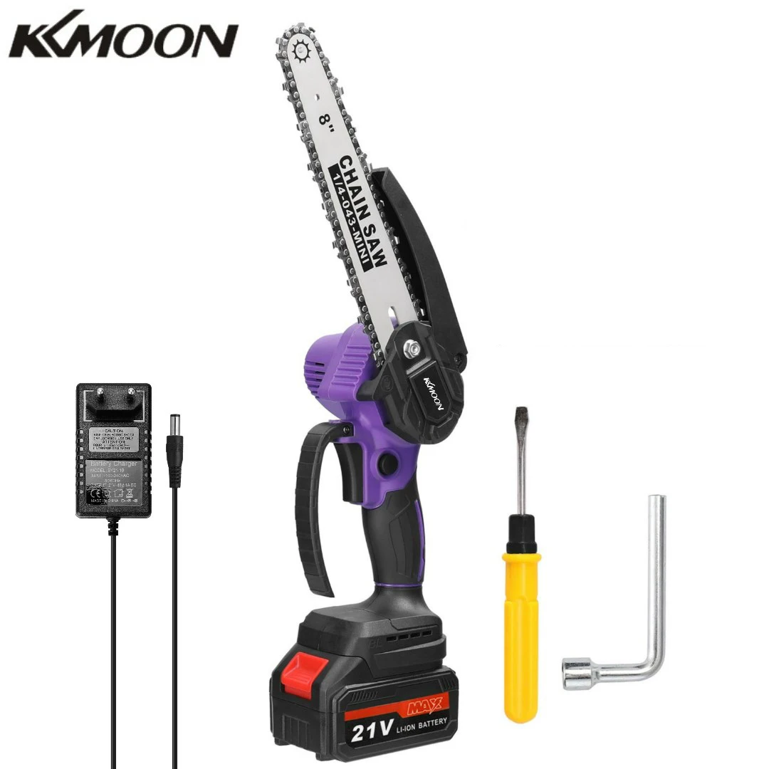 

8인치 무선 미니 체인톱 전기톱 충전식 전기톱 세트