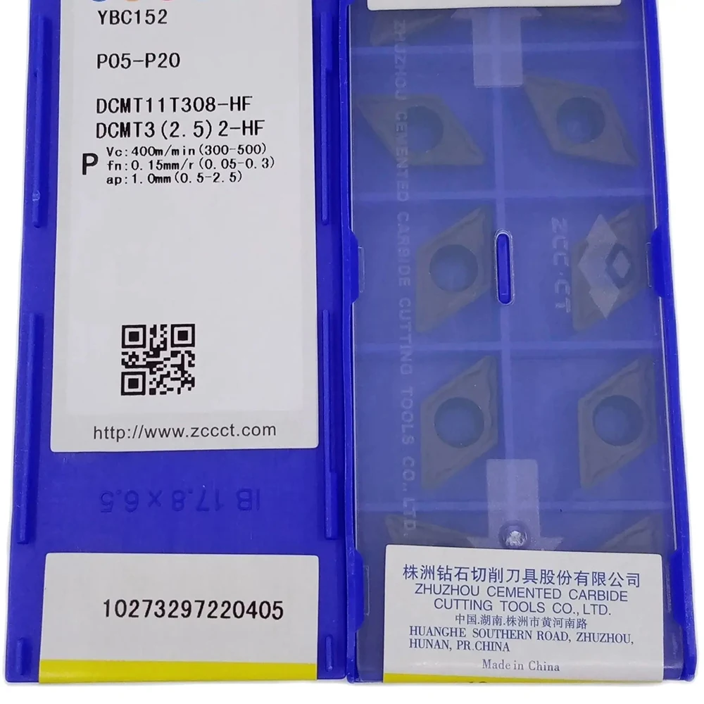 DCMT 3(2.5)2-HF Режущий инструмент из цементированного карбида Токарные пластины для