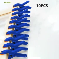 10pcs woodworking clamp joinery camp carpentry tools plastic nylon clamps spring clip photo studio background tools