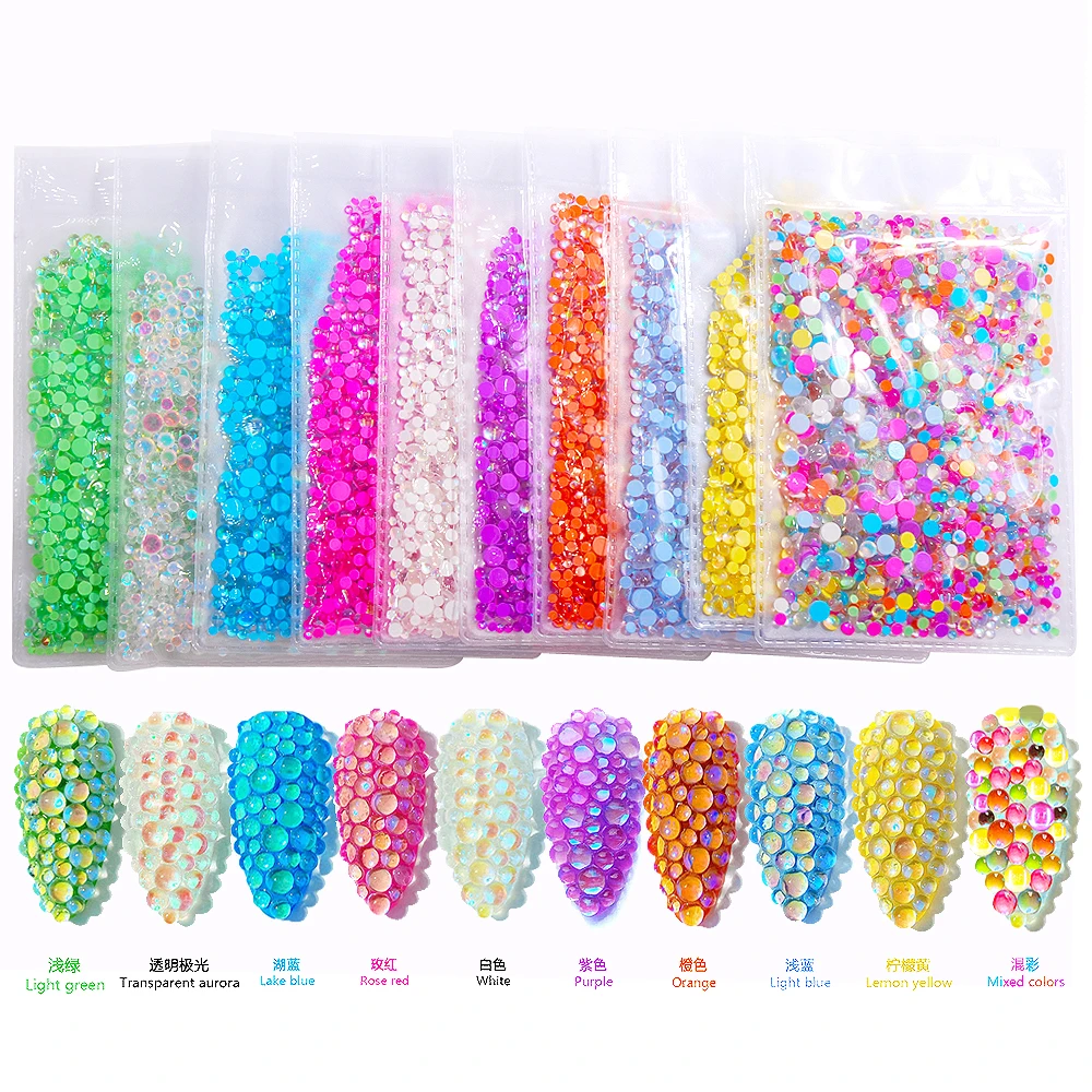 

1440 шт./упаковка, женские полукруглые кристаллические камни