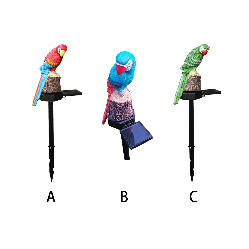 

Garden Bird Shaped Solar Lights Household Yard Patio Decor Parrot LED Lawn Lamp Lighting Ornament Landscaping Lamps
