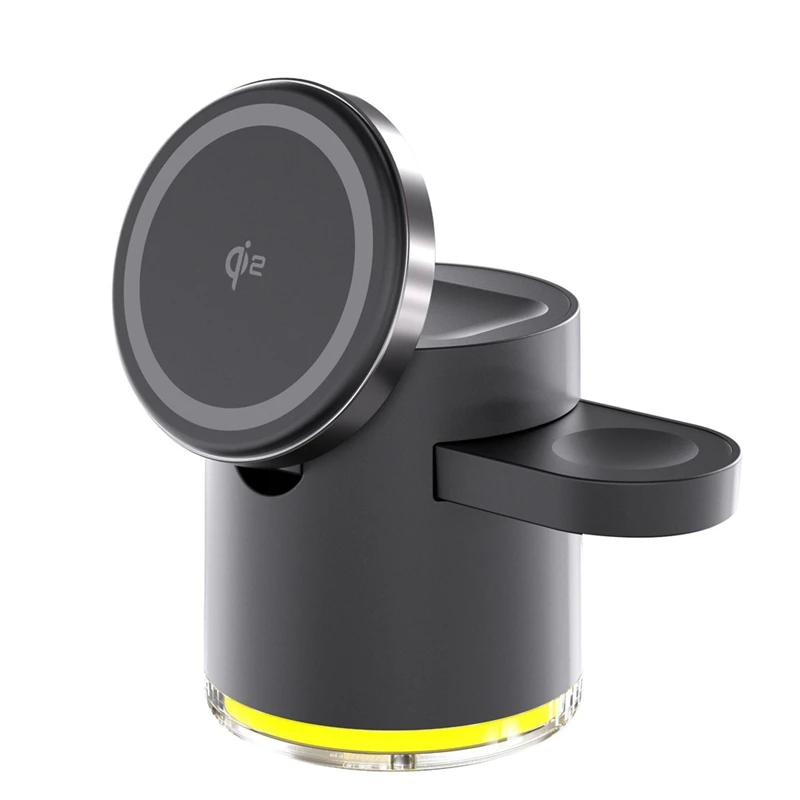Беспроводное зарядное устройство Qi2 3в1 станция быстрой зарядки складной