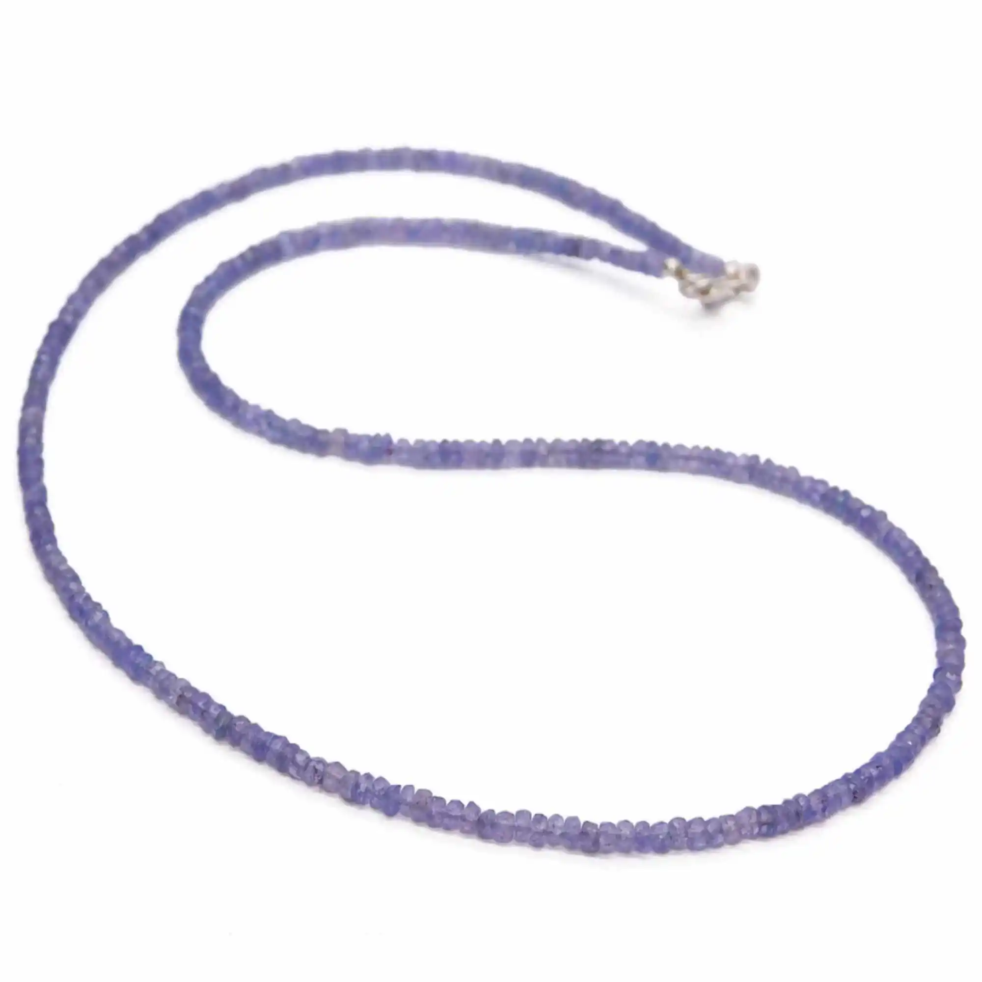 

Natural blue Tanzanite gemstone beads necklace 18 INCHES Wristband Restore Yoga Energy Practice Cuff Diy Chain Colorful