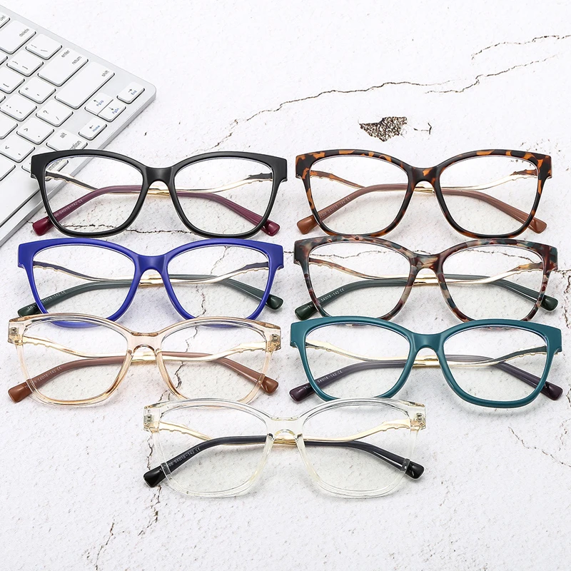 

2022 Trending Blue Light Blocking Men's Glasses Gaming TR90 Matte Black Anti Ray Eyeglasses Women Transparent Fashion Eyewear