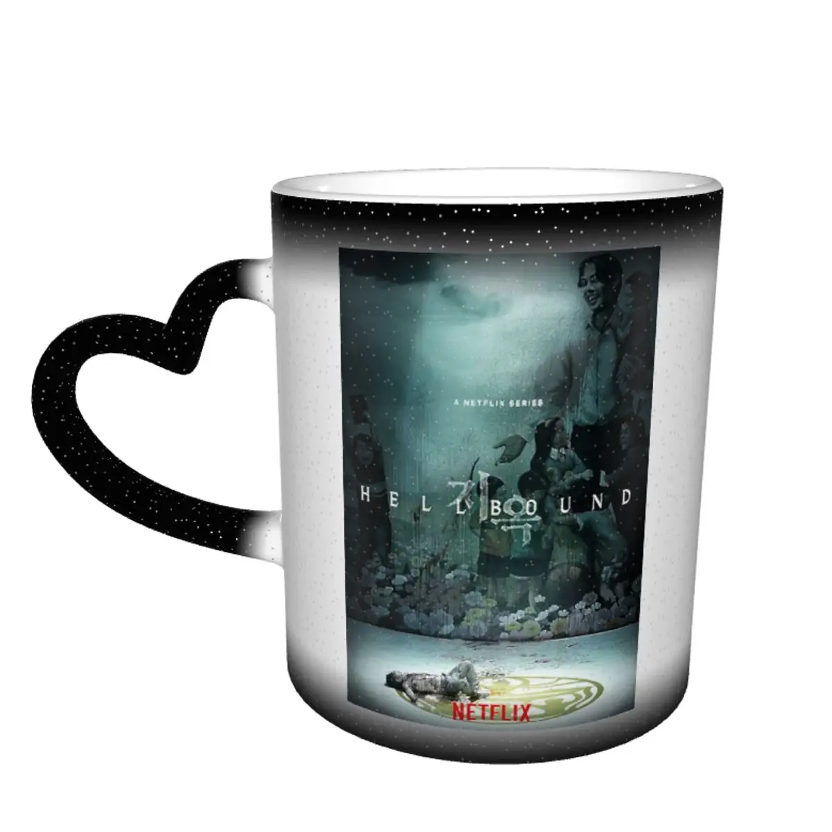 

Hellbound Hell Judgement Mug Scary Tv Aesthetic Ceramic Mug Tea That Changes Color Creative Cups