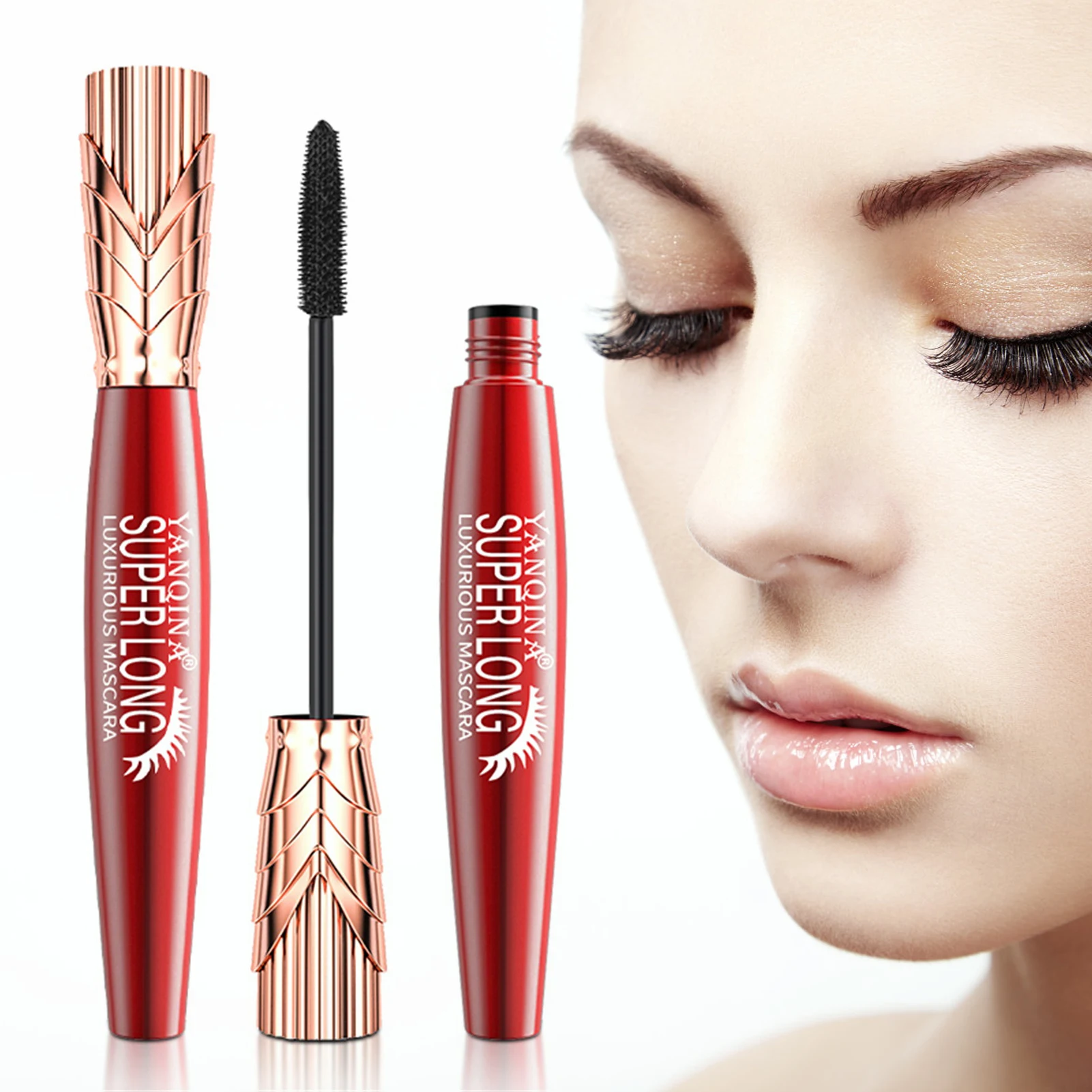 

Popular Style Crown Mascara Waterproof Long Volume Natural Curling Middle East Mascara Slender Natural Eyelash Makeup Cosmetics