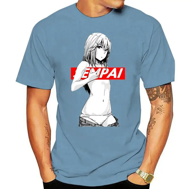 

Мужская футболка с коротким рукавом, футболка с аниме Senpai Ahegao (1), женская футболка