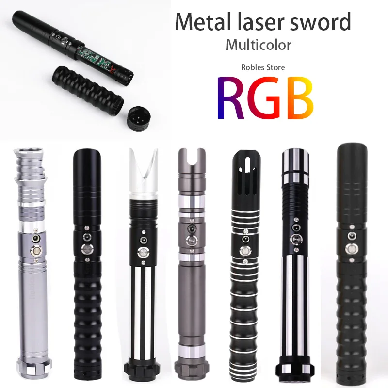 

RGB Lightsaber Smooth Swing Saber Heavy Dueling 12 Colors Change 10sets Soundfonts Force FX FOC Blaster Toys Jedi Laser Sword