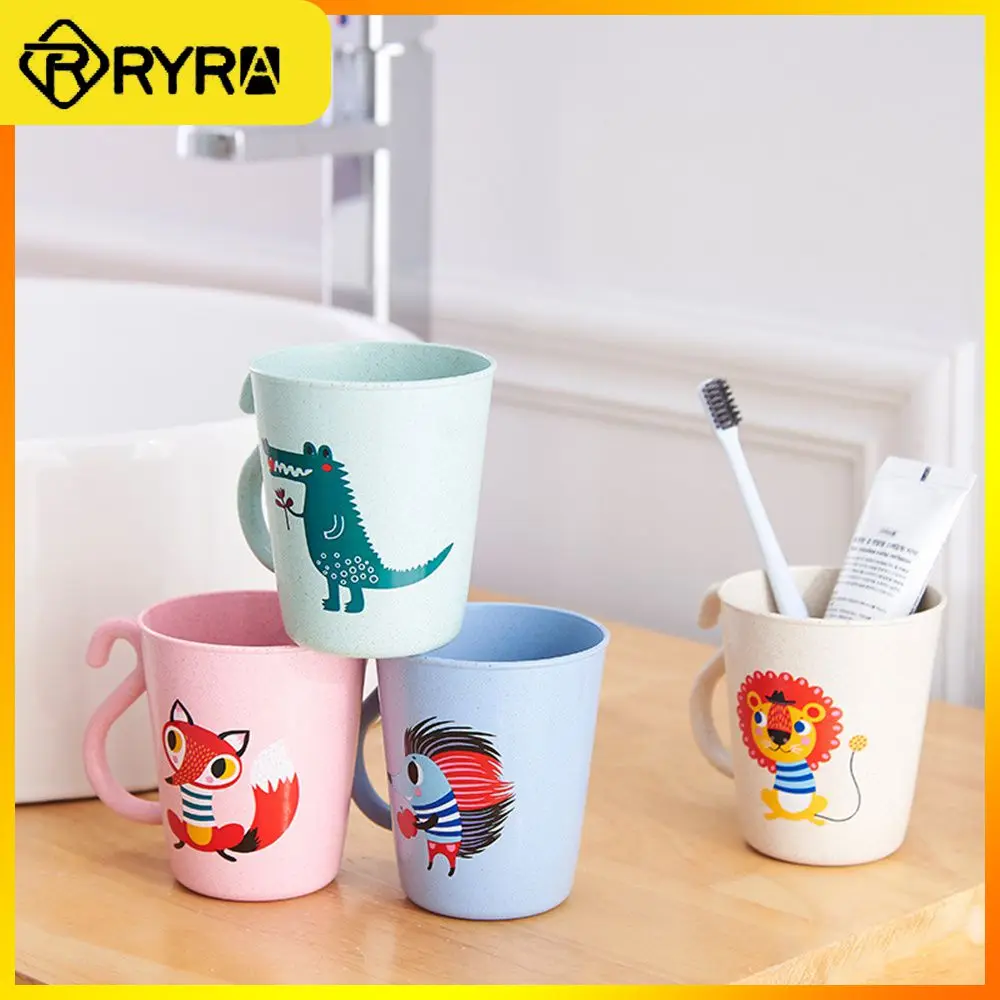 

8.5×10cm Gargle Bottle High Quality Cartoon Cute Small Animal Water Cup New Environmentally Friendly Bathroom Products 350ml