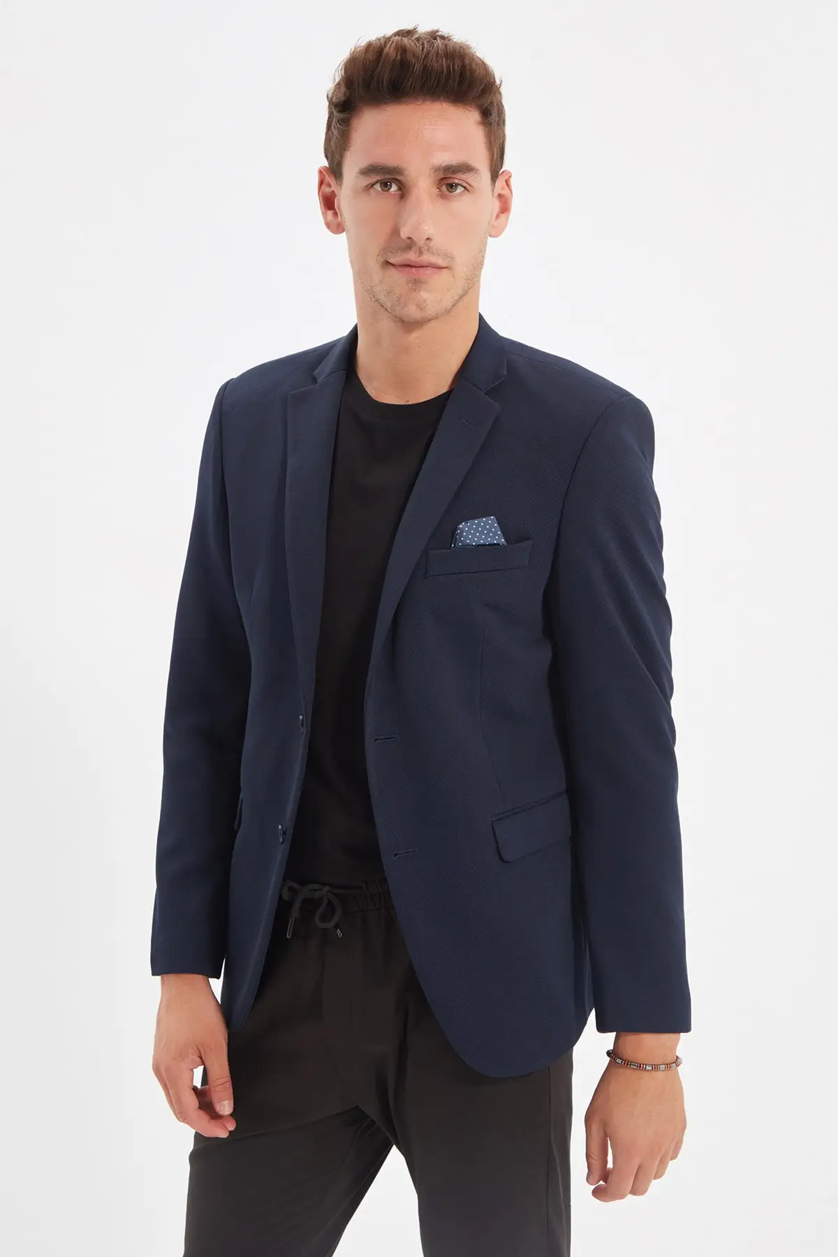 

Trendyol Male Blazer Textured Jacket TMNAW22CE0233