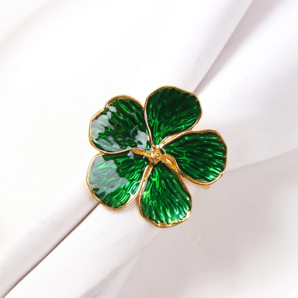 Простая металлическая пряжка для салфеток украшение гостиничного стола кольцо