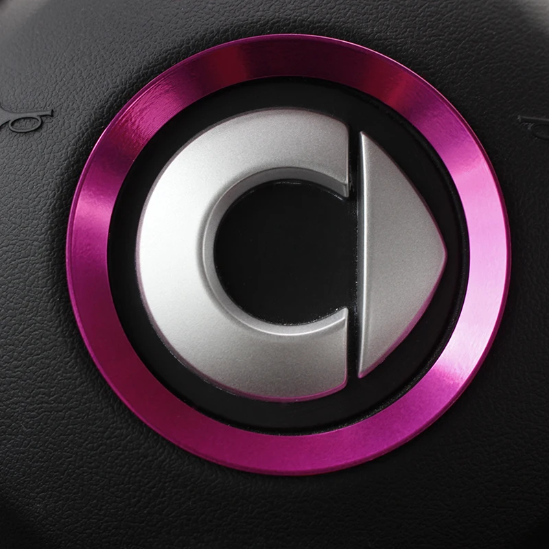 

Автомобильное украшение на руль из алюминиевого сплава для Mercedes Smart 453 Fortwo Forfour аксессуары для модификации интерьера автомобиля