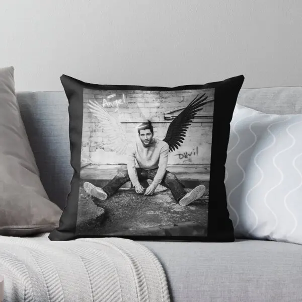 

Angel Devil Printing Throw Pillow Cover Sofa Comfort Square Bedroom Anime Fashion Home Throw Waist Wedding Pillows not include