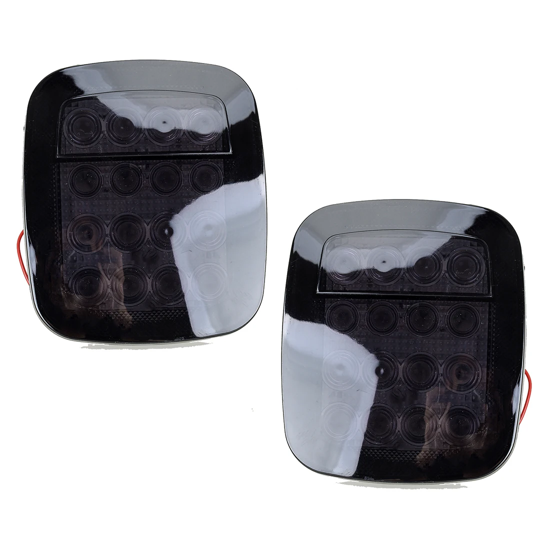 

2Pcs Rear Left Right LED Tail Light Rear Brake Turn Stop Reverse Fit For Wrangler YJ TJ CJ JK 12V Truck Trailer Boat Bus Lorry
