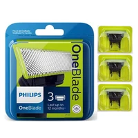 123 pack original philips oneblade blade replacement for norelco qp2520 qp2530 qp2630 pro qp6510 qp6520 electric trimmers