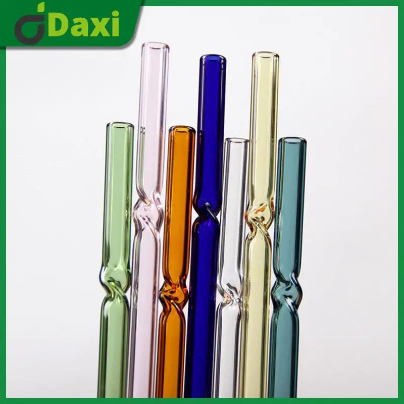 

Beverage Accessories Stirring Rod Curved High Borosilicate Straw Fruit Juice Milk Tea Beverage Glass Glass Straw Transparent