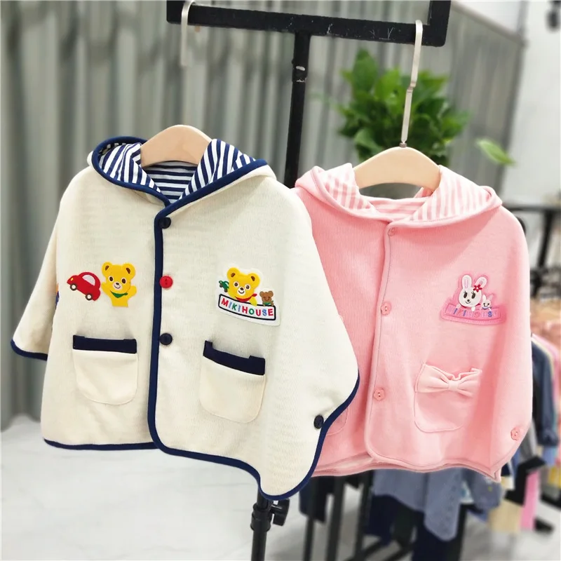 

Autumn Children's Clothing 2022 New Boys And Girls Hooded Cloak Cape Children's Shawl Cartoon Pattern Cute Coat 2t-8T