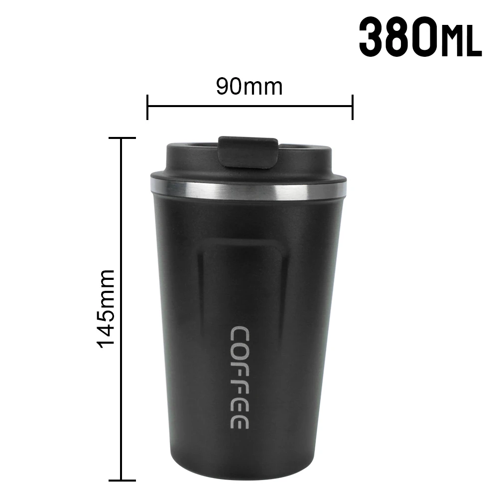 

Термокружка Thermo Cafe Из Нержавеющей Стали, Вакуумная, 380/510 Мл, С Двойными Стенками, Герметичная, Для Чая, Воды И Кофе