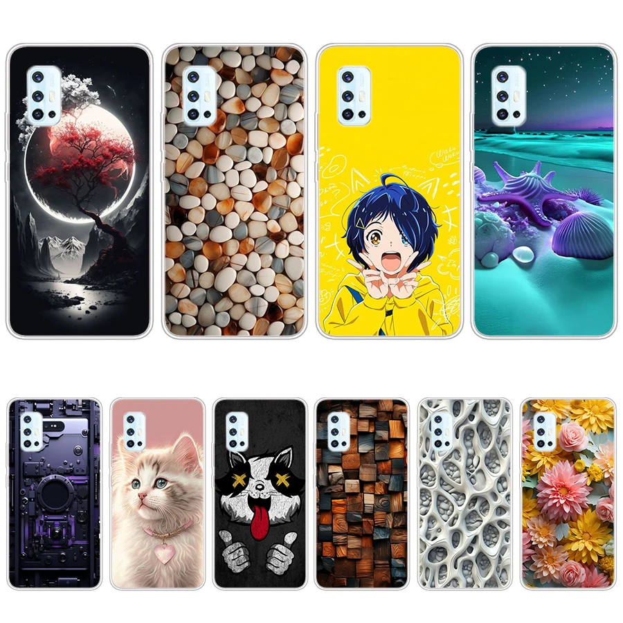 S4 цветной Мягкий силиконовый чехол из ТПУ для Vivo v17/v19 neo/v21e