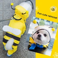 pet cat dog raincoat hooded reflective puppy small dog rain coat waterproof jacket for dogs soft breathable mesh dog clothes