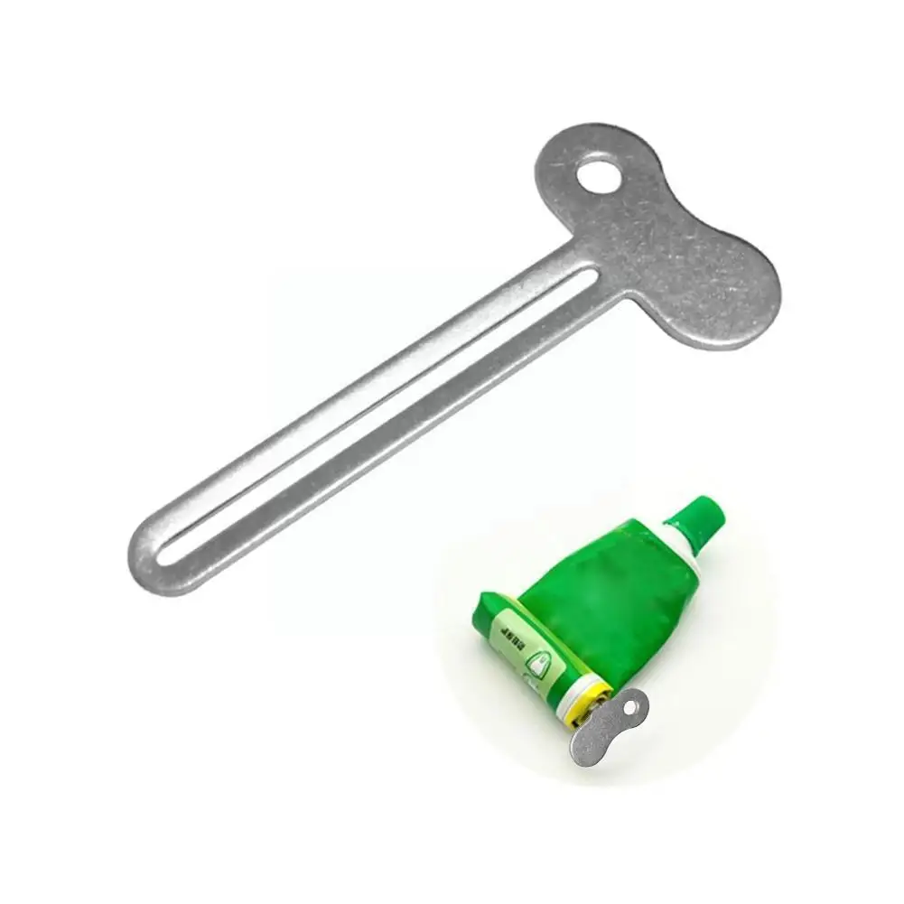 

Выжималка для зубной пасты E1I8, стальная металлическая трубка, тюбик для окрашивания волос, косметический пресс для ванной комнаты, уборной, ...