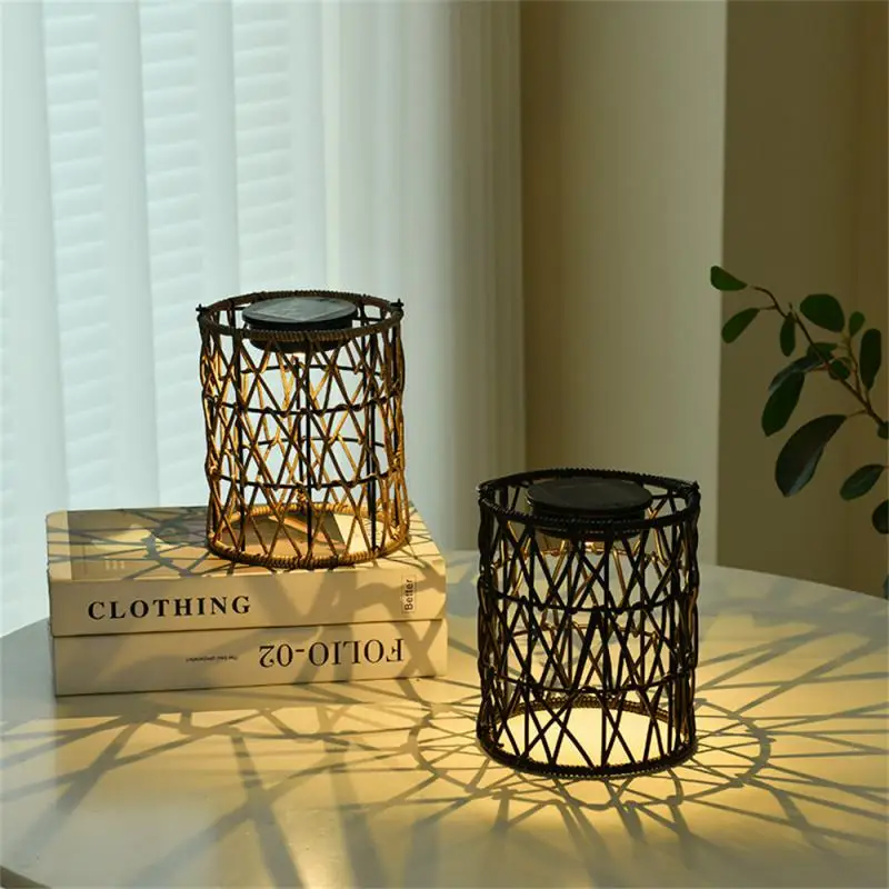 

Уличная Ландшафтная лампа на солнечной батарее, фонарь из искусственного ротанга, водонепроницаемый светильник, украшение для дома, для спальни, заднего двора