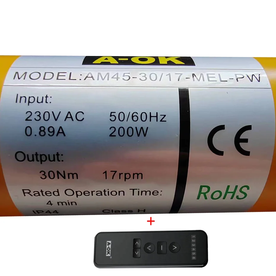 

A-OK AM45 30/17 умный мотор для рулонных жалюзи