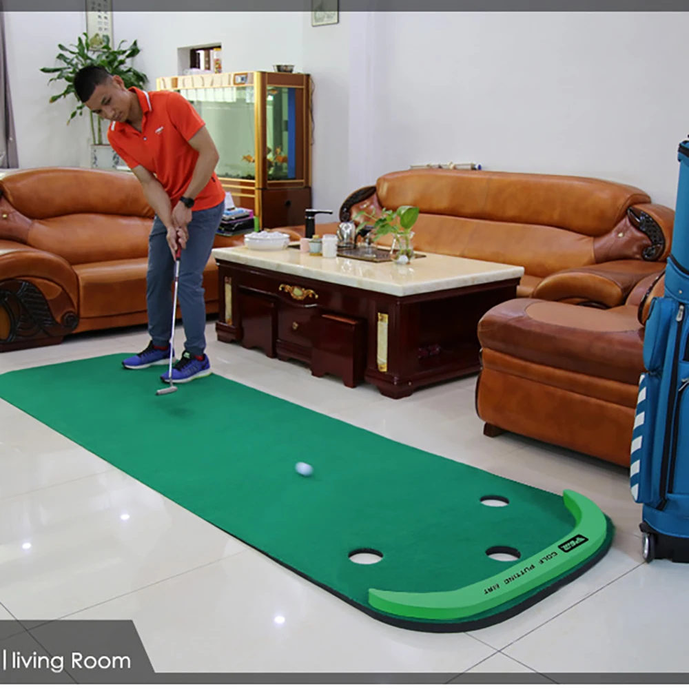 PGM Indoor Golf Portable Green Practice Blanket Golf Putter Trainer Golf Mat Home Practice Portable 96x300cm Fairway Pad GL012