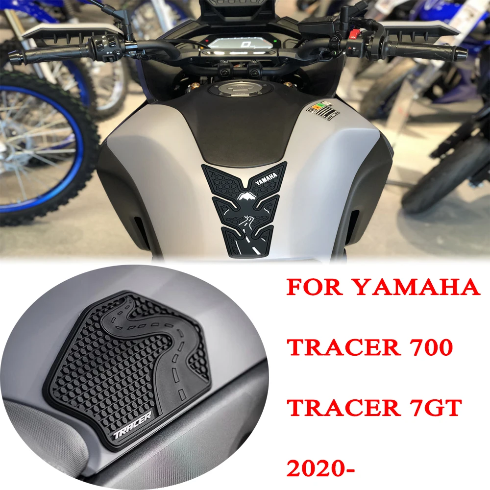 Motorcycle Non-slip Side Fuel Tank Stickers Waterproof Pad Rubber Sticker For TRACER700 Tracer 700 Tracer 7 GT MT-07 2020 2021