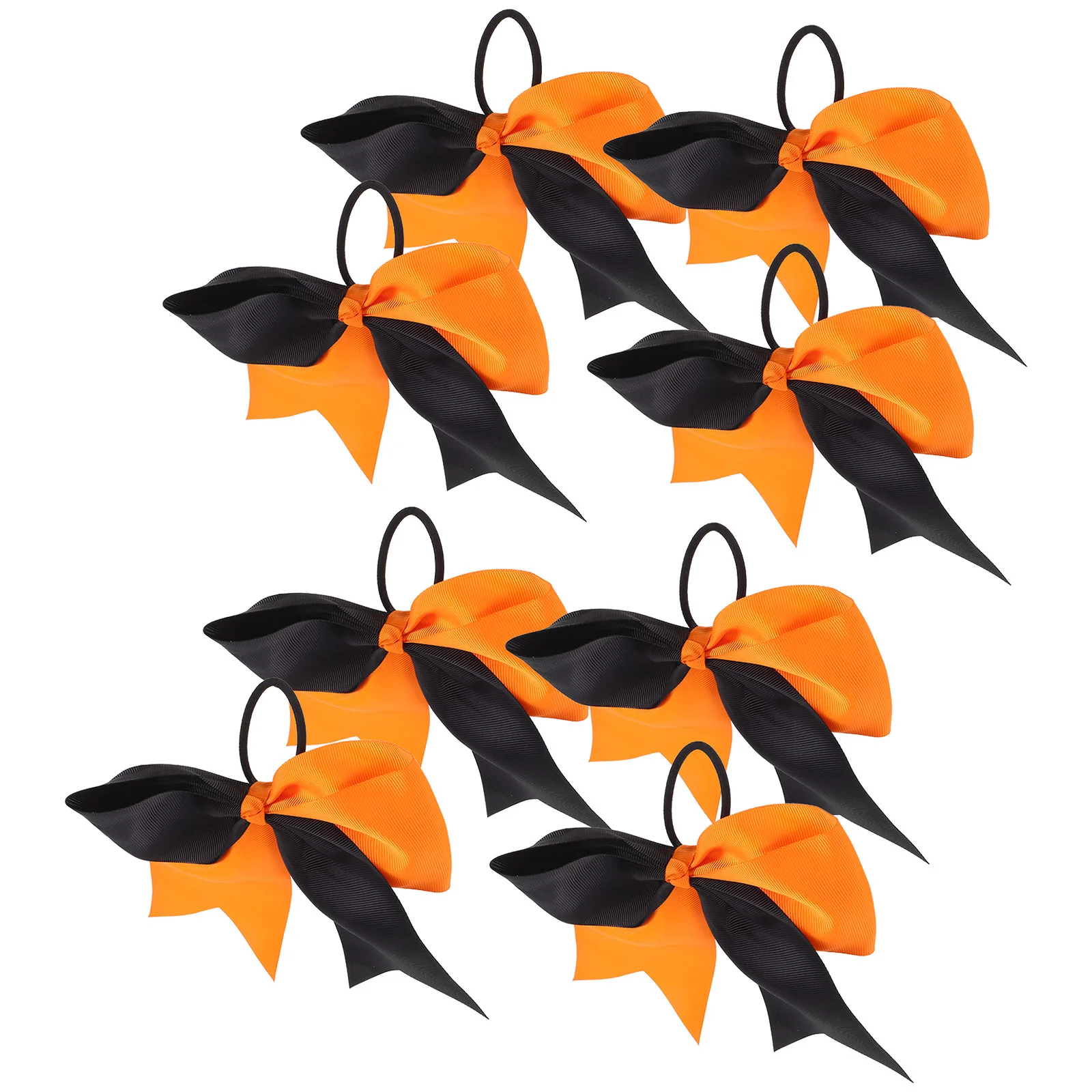 

8 Pcs Halloween Miss Girl Hair Accessories Cheerleader Bows Girls Ribbon Scrunchies