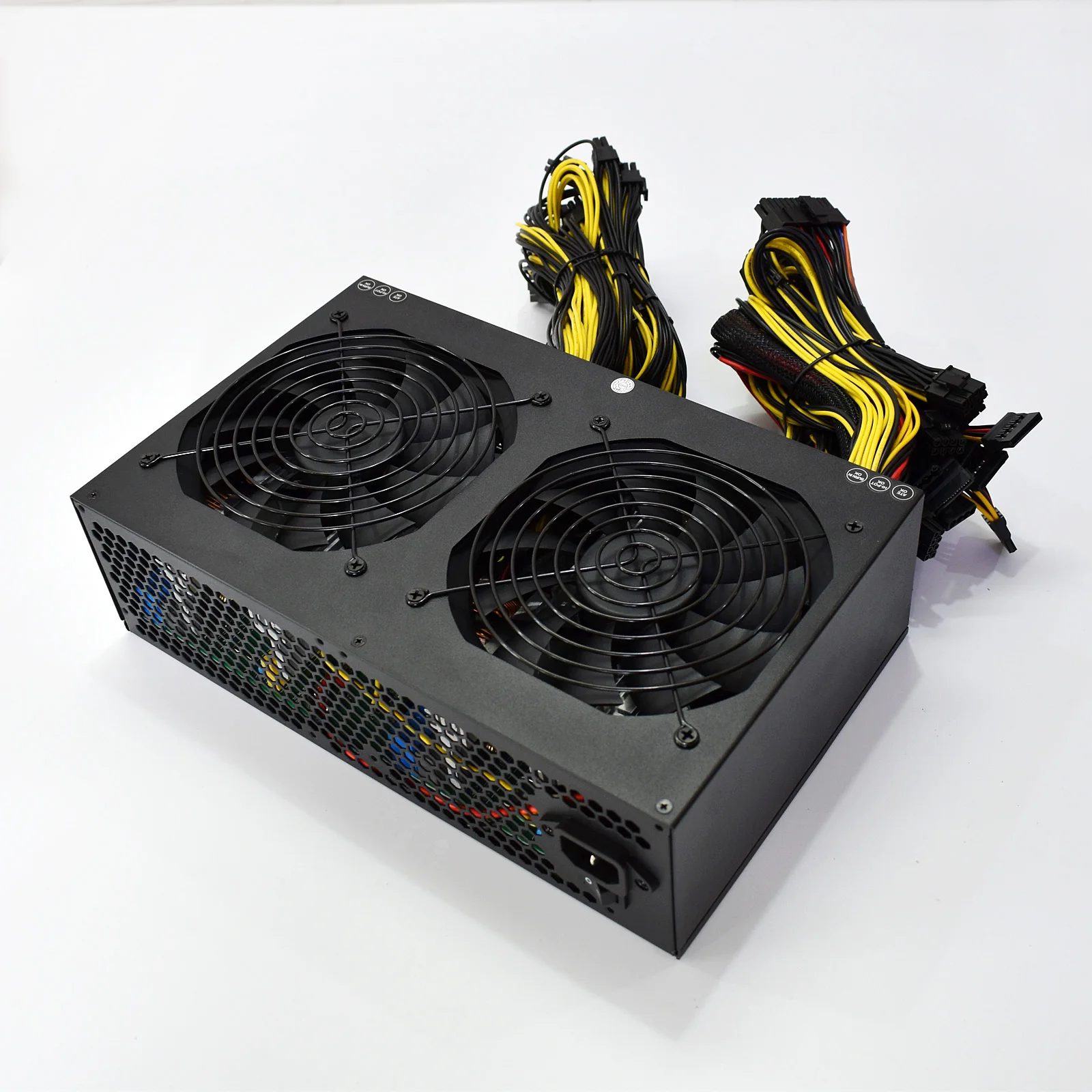 

12V Black 3600W PSU Server ATX 12 GPU Power Supply 20+4pin