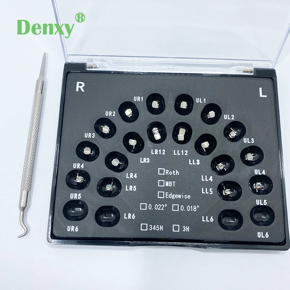 DENXY 24 шт./компл. стоматологический ортодонтический самоделирующийся кронштейн Dami