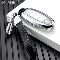 tpuzinc alloy key case cover car keychain protection for nissan qashqai j10 j11 x trail t31 t32 kicks tiida pathfinder murano