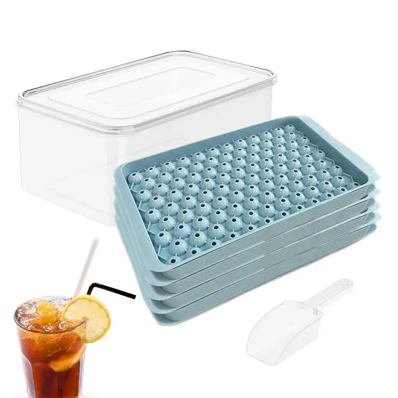 

Ice Cube Mold Ice Cube Trays Sphere Round Ice Ball Maker Small Ice Cube Mold Round Shape Without Lid Flexible Made Of Reusable