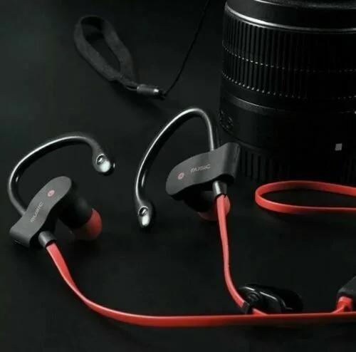 

Wireless Bluetooth Earphones Waterproof Hook Headphones Earbuds Run Sport Gym