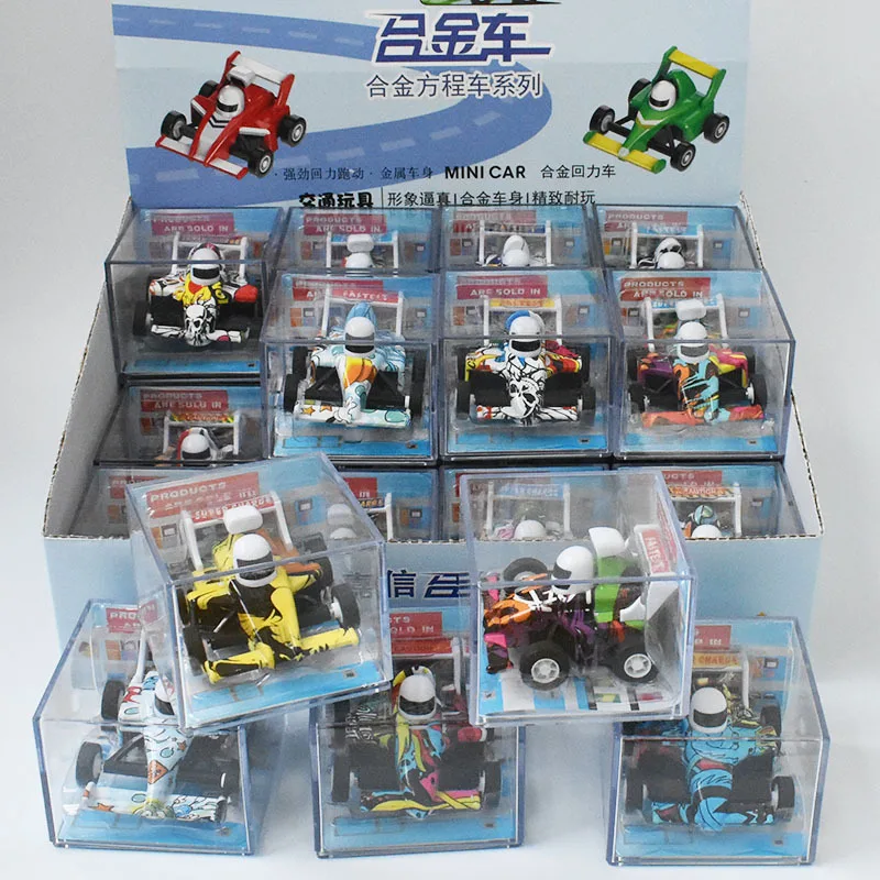 

24Pcs Set Alloy Diecast Pull Back Formula Racing F1 Car Model Toy Vehicles Kid Collection Educational Toys for Children Gifts