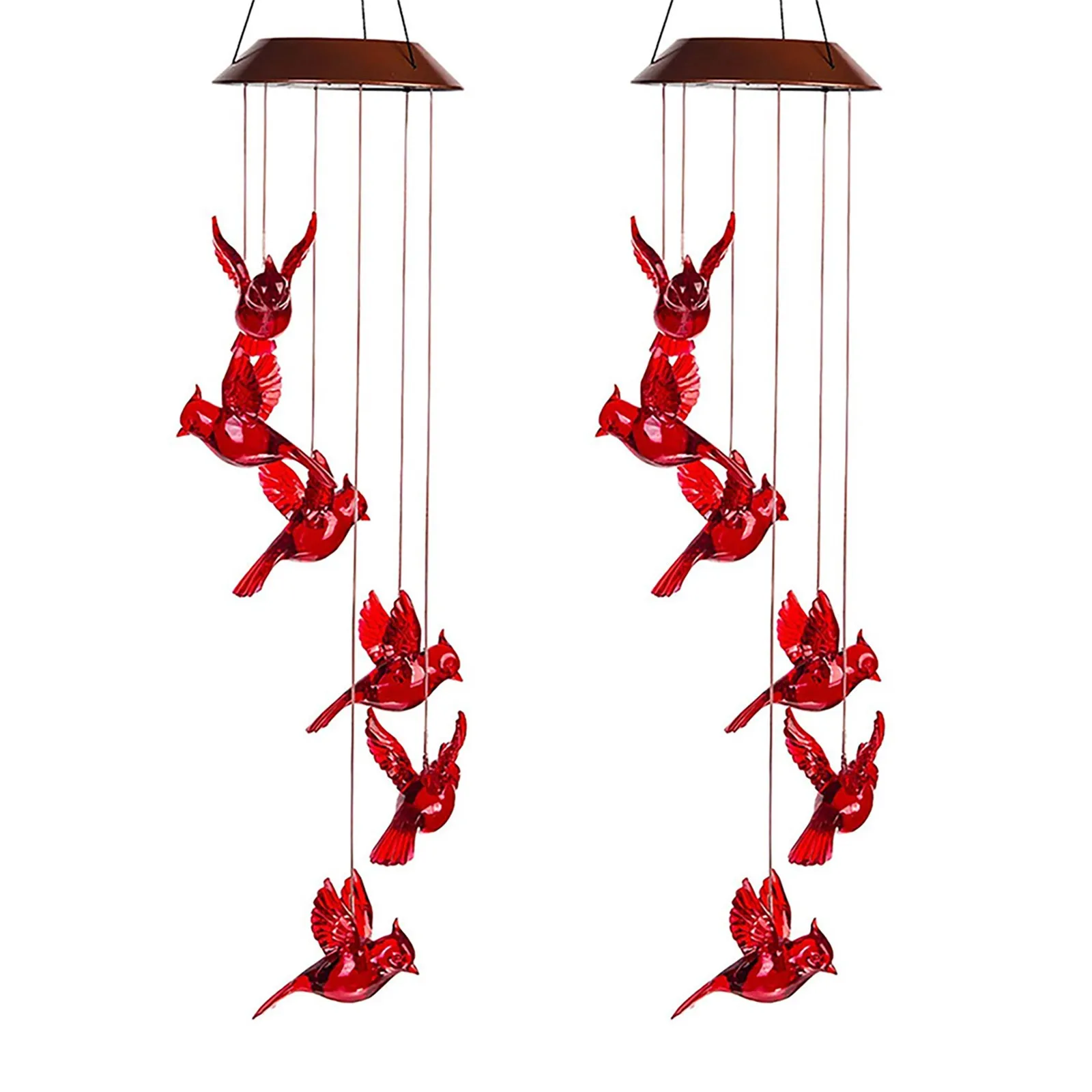 

Декоративные садовые колокольчики Cardinalss на солнечной батарее, колокольчики с колибри, оригинальный дельфин, для улицы