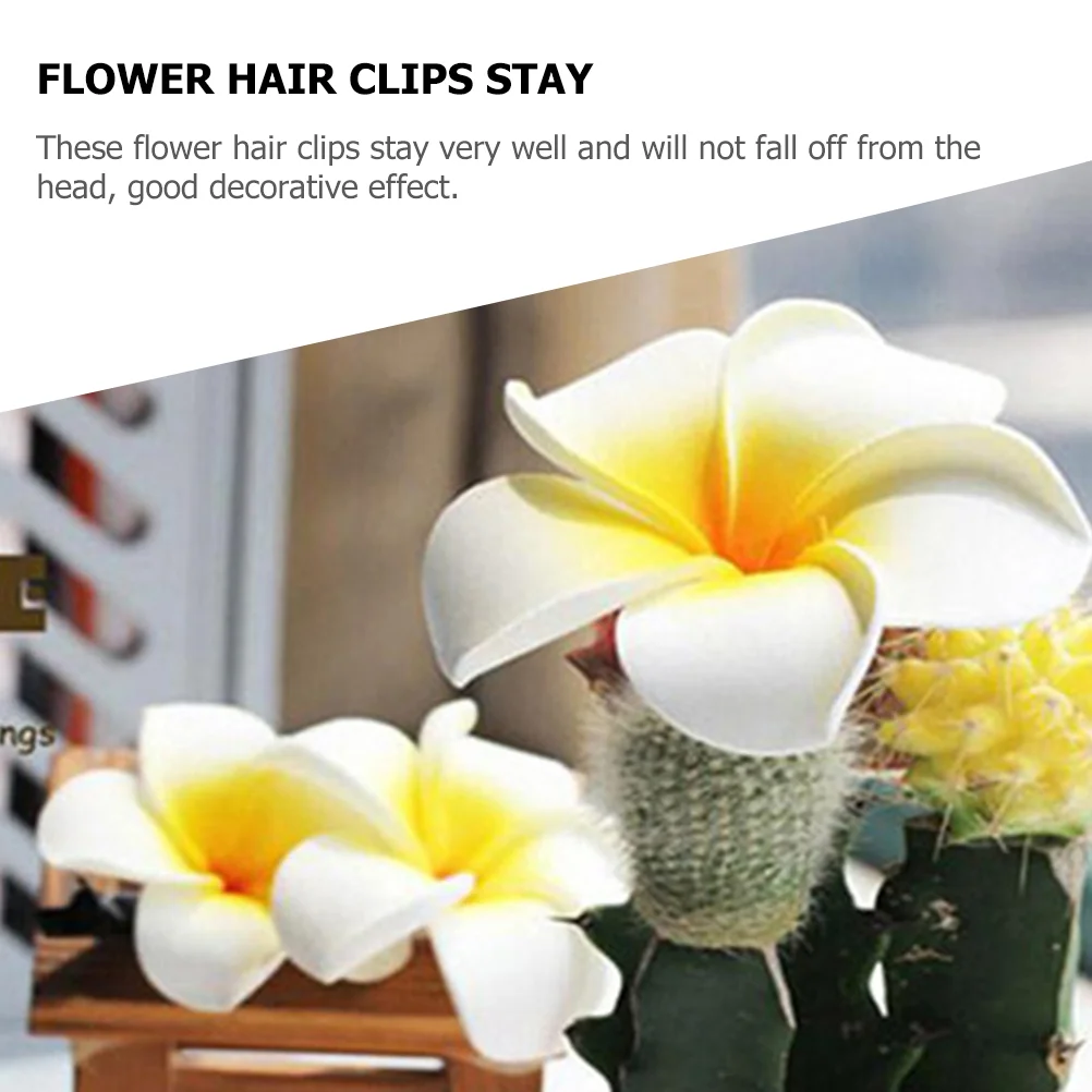 Заколка для волос Frangipani аксессуары плюмерии заколки женщин гавайский цветок