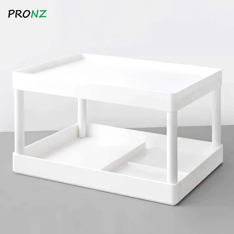 Многофункциональные полки настольная полка для хранения Двухуровневая