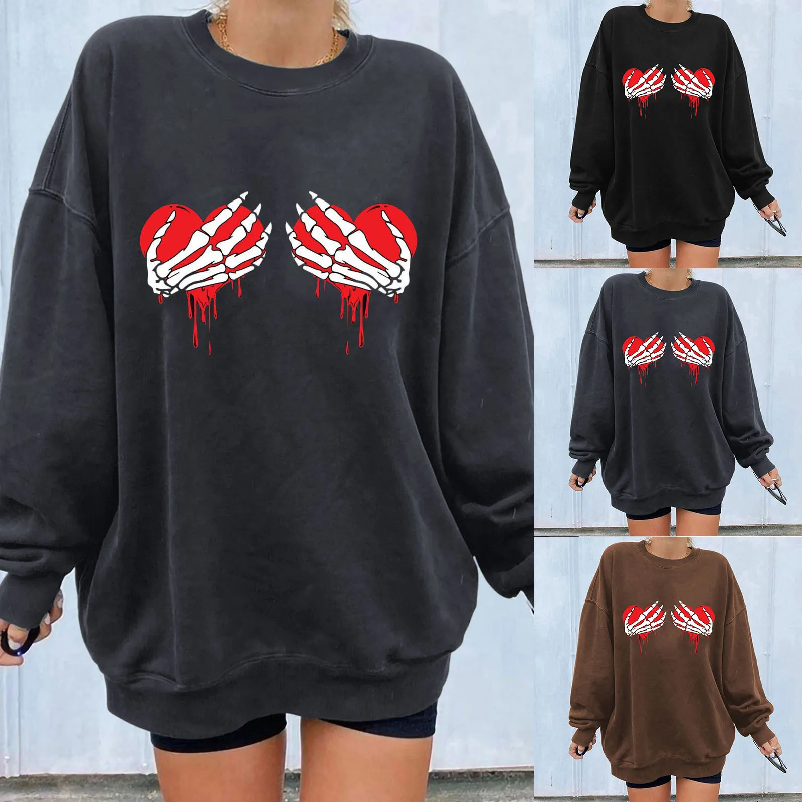 

Long Sleeve Color Shirt Hoodless For Women Fit Full Hooded Crewneck Loose Sweatshirt Casual Long Fleece Lined Jacket Women
