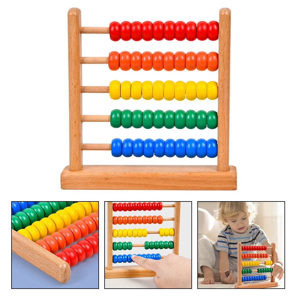 

Abacus Stand Math Leaning Bead Arithmetic Teaching Aids Kids Cognitive Toy Wooden Mental