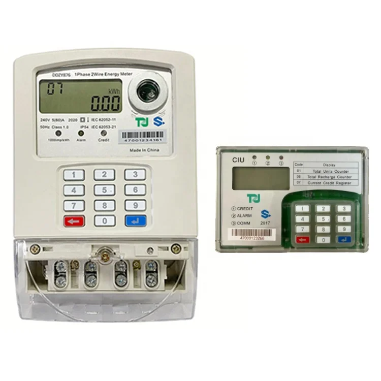 

Split CIU/UIU Kwh Meter STS Prepayment Postpayment Single Phase Electronic Meter RF-LoRa/PLC Communication Prepaid Energy Meter