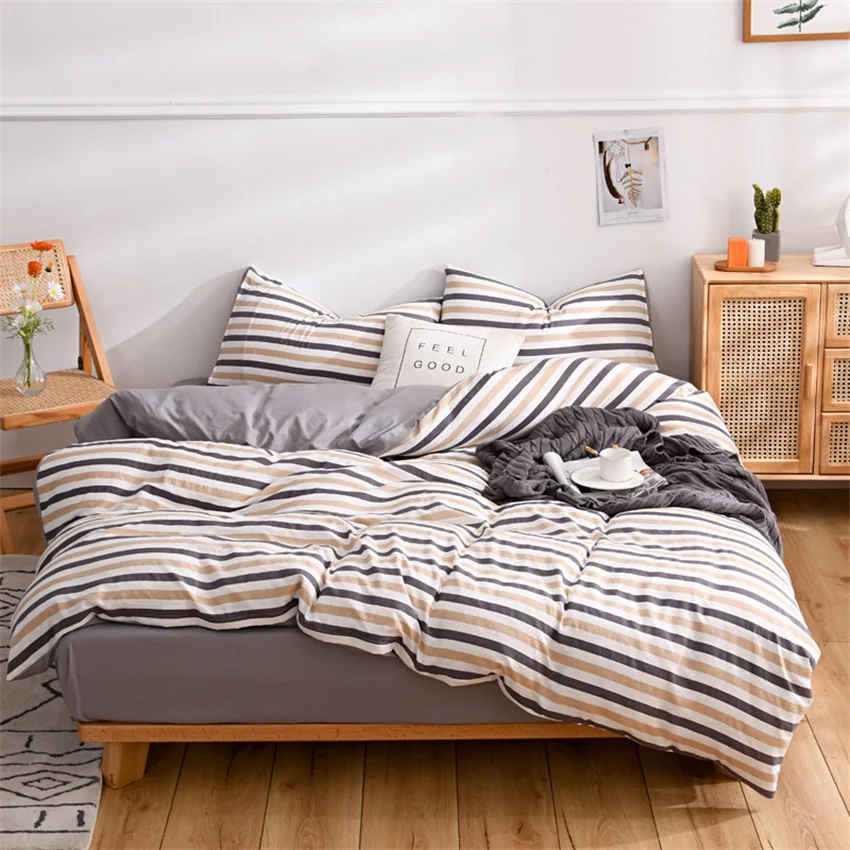 Постельное белье в японском стиле хлопковый пододеяльник чехол для подушки