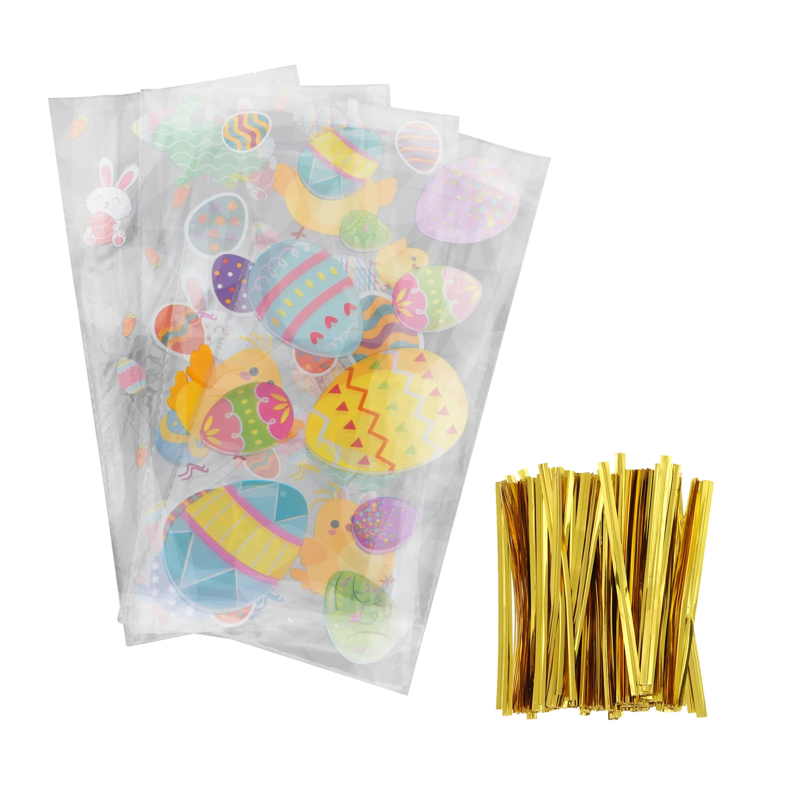 

Sticks Pretzel Cello Candy Metallic Baking Gluten Gift Easterplasticbakery Pouches Cellophane Wrapping Ties Biscuit Flower